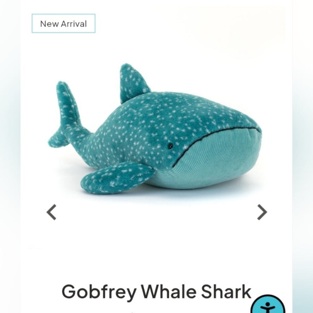 Brand New! Authentic Jellycat Gobfrey Whale Shark